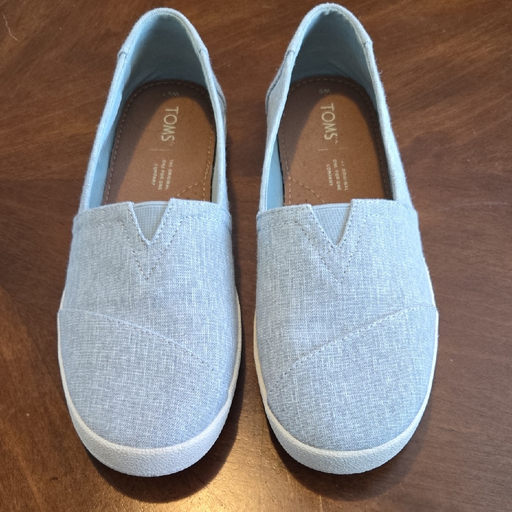 TOMS Sky Blue Casual Slip-Ons